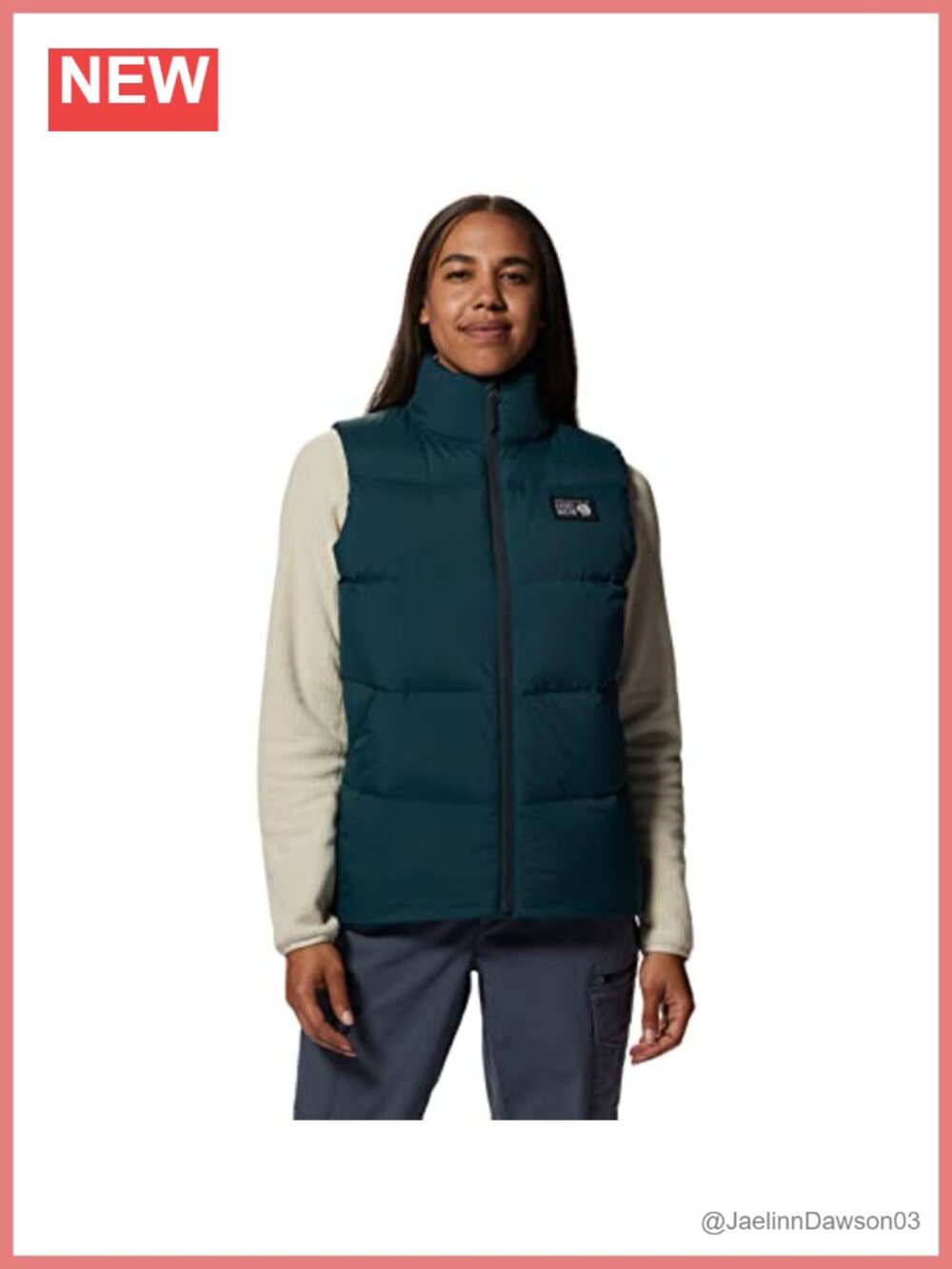 Quilted Down Vest Sleeveless Classic Fit Cold Weather